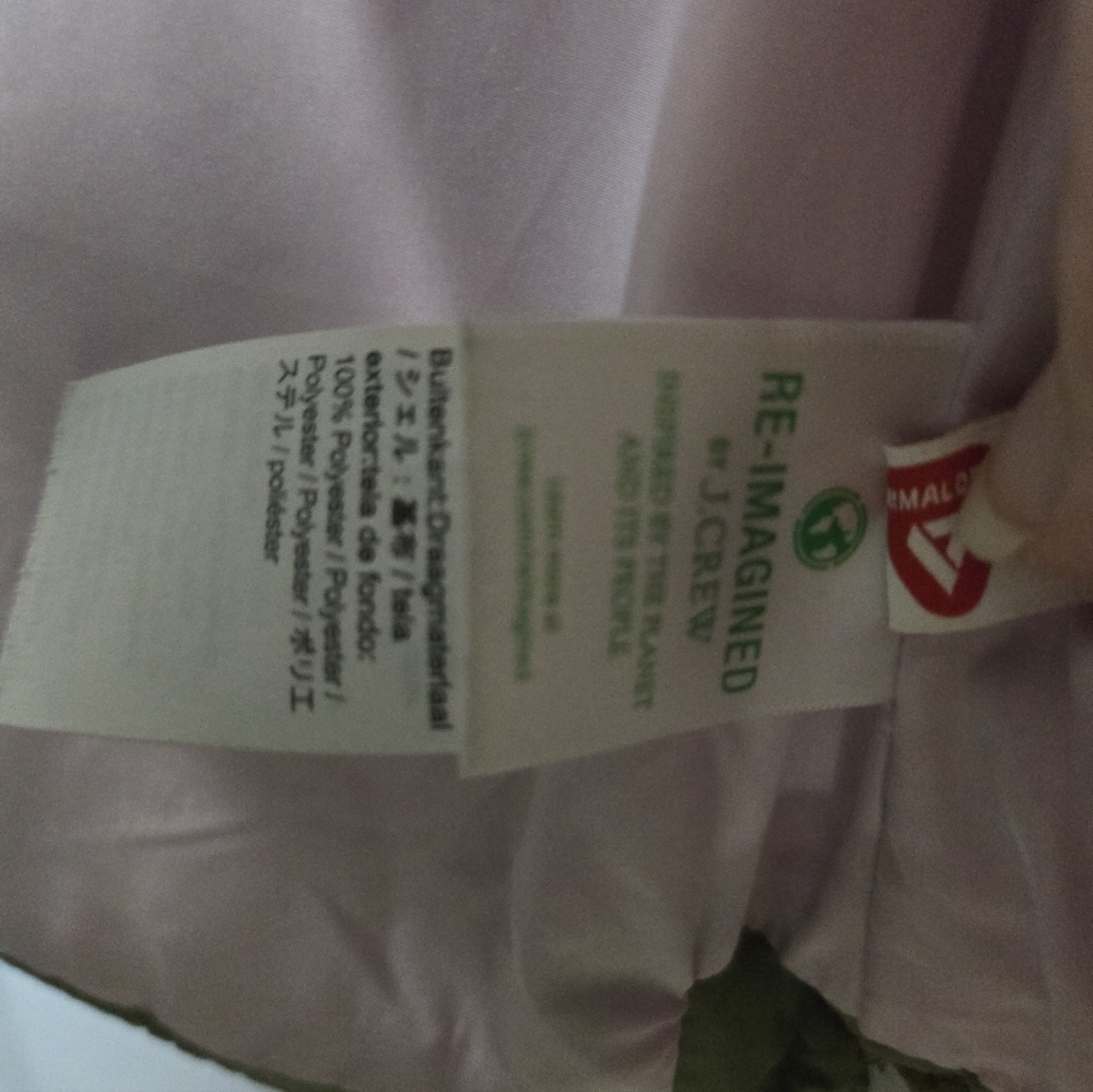 J. Crew Olive Green Quilted Puffer Coat - Picture 7 of 8
